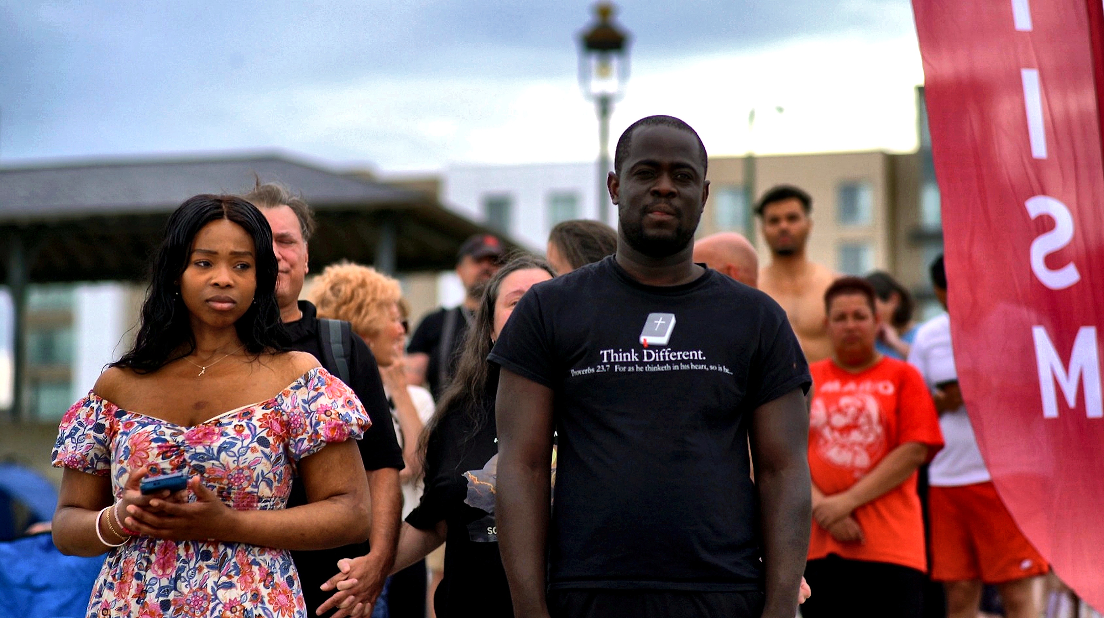 Featured photograph from the Revere Beach public baptism